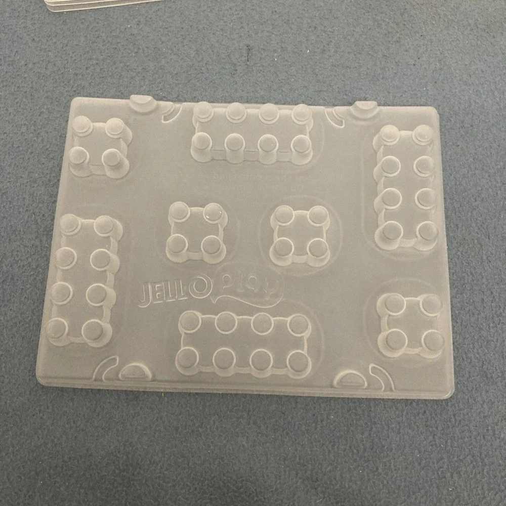 Jell-O Play Clear Building Bricks Molds - Set of 7 (3 Different Styles)